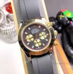 Copy Rolex Daytona Paul Newman Watch 2 Tone Rubber Strap